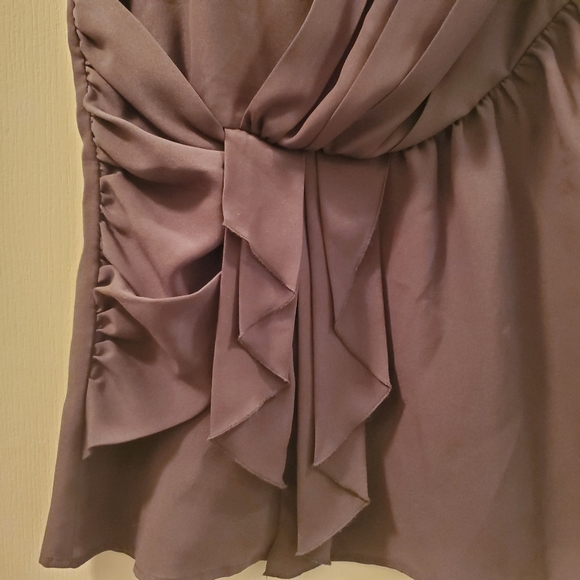 Banana Republic draped grey top - Picture 2 of 9